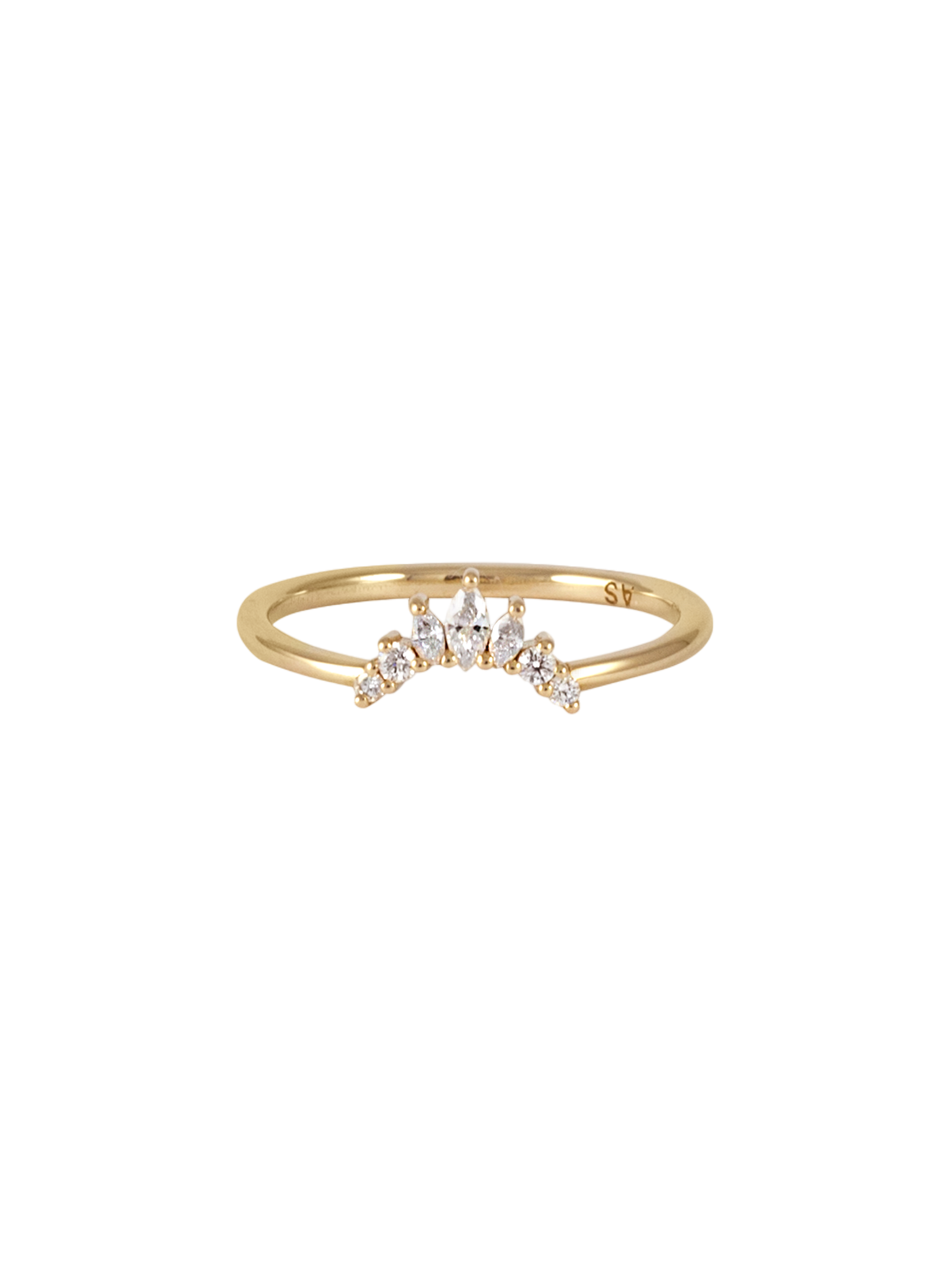 Amour diamond crown ring